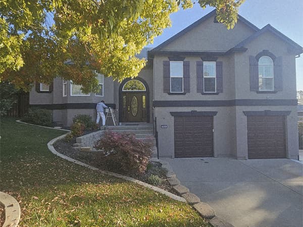 Exterior painting services in Placerville CA Front of a two-story home with fresh exterior paint