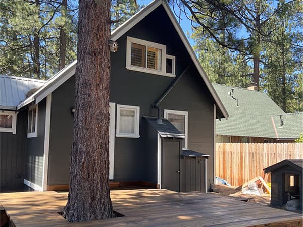 Residential painting services in Placerville CA Side of a newly painted two-story residential home